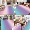 thumbnail image 6 of Area Rug 60×96in, Pink Blue Purple Gradient Floor Carpet Living Room Rug, Simple Watercolor Non-Slip Welcome Mat Indoor Rugs for Bedroom Dining Room, 6 of 9