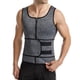 thumbnail image 1 of Hombres Fajas Adelgazamiento Body Shaper Cintura Entrenador Neopreno Chaleco Gris M Hugo Chaleco de sudor de sauna para hombres, 1 of 10