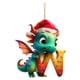 thumbnail image 2 of Colgantes Dragón Con Forma Letra Acrílica Navideña Exquisitos para Fiesta Navidad, 2 of 9