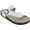 White, variant on White Mountain Womens Carly Leather Textured Slide Sandals