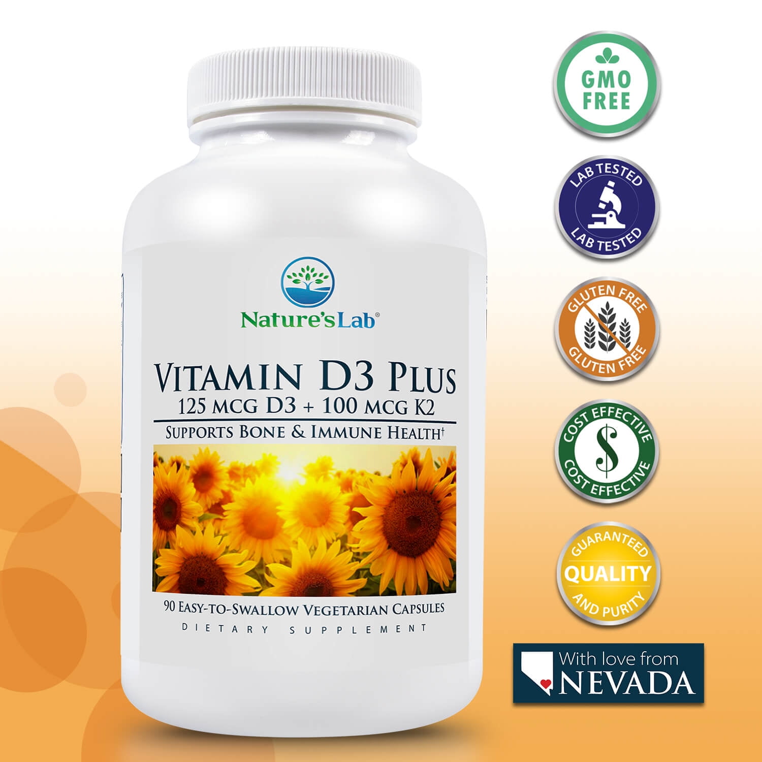 Nature's Lab Vitamin D3 Plus 90ct