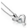 thumbnail image 2 of SHELLTON S925 Sterling Silver Heart Pendant Necklace,I Love You Mom Necklace, Birthday Mothers Day Jewelry Gifts for Women, 2 of 6