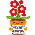 thumbnail image 1 of Planta artificial Agantree Art, flor de ganchillo, regalo de agradecimiento, 1 of 7