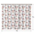 thumbnail image 5 of White Buffalo Skull Flower Arrow Pattern Shower Curtain 84"x72" ,Bathroom Decorative Shower Curtains Set with 12 Hooks,Modern Waterproof Washable Shower Curtain, 5 of 6