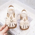 thumbnail image 7 of Willtoo Girls Closed-Toe Sandals Summer Bow Dress Shoes for Toddler/Little Kid, 7 of 7