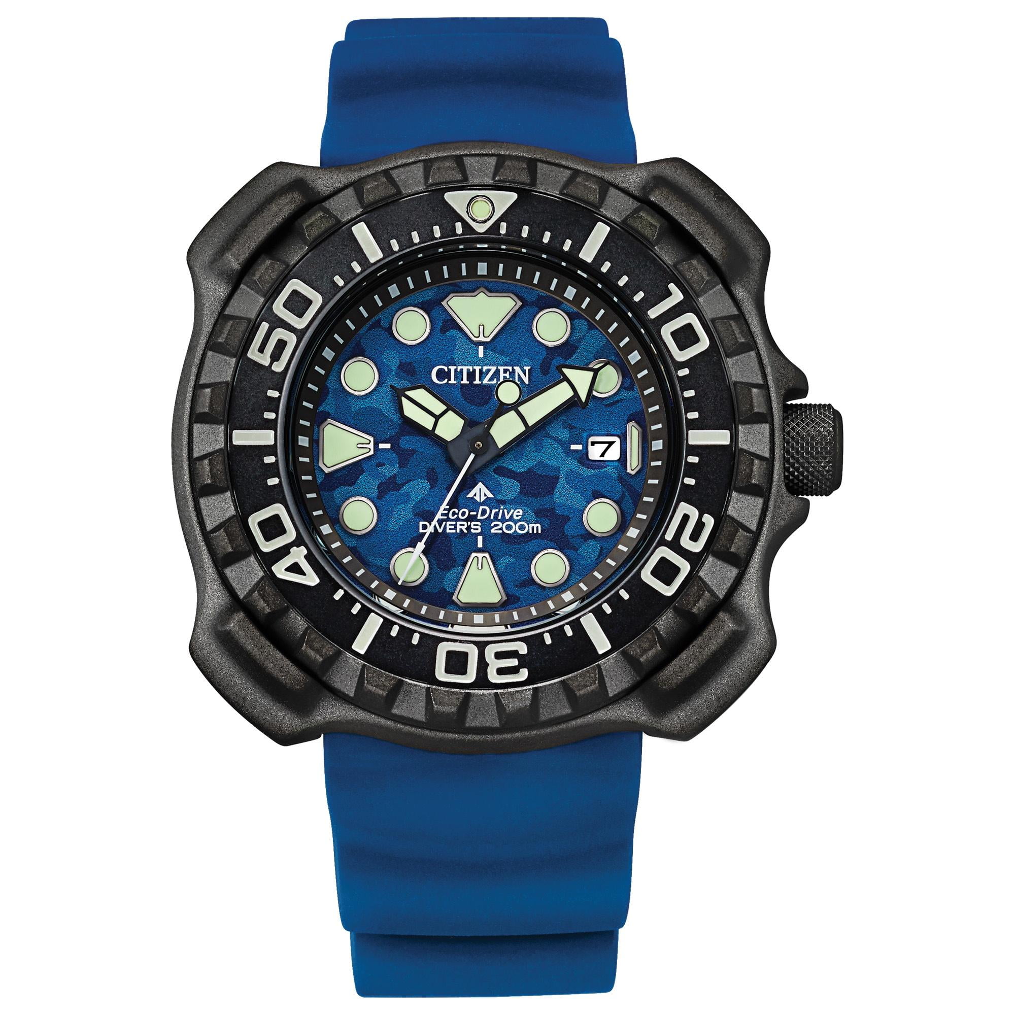 Citizen Men s Promaster Dive Automatic Blue Strap Watch NY0137 09A Walmart