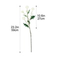 thumbnail image 3 of Artificial Allium Ball Flowers Bouquet Faux Floral Arrangement Tall Pom Pom Fake Greenery Stems for Home Tabletop Vase Decor, 3 of 7