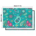 thumbnail image 6 of Six-Pack Paisley Placemats, Flax Linen Table Mats with Elegant Vintage Floral and Geometric Mandala Designs, Heat Resistant and Wrinkle Free, 6 of 6
