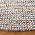 thumbnail image 3 of SAFAVIEH Vermont Windsor Solid Area Rug, Ivory/Grey, 6' x 6' Round, 3 of 8