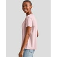 thumbnail image 2 of Hanes Essentials T-Shirt Oversized Fit Women’s Cotton Tee Short Sleeve Crew Neck, 2 of 5