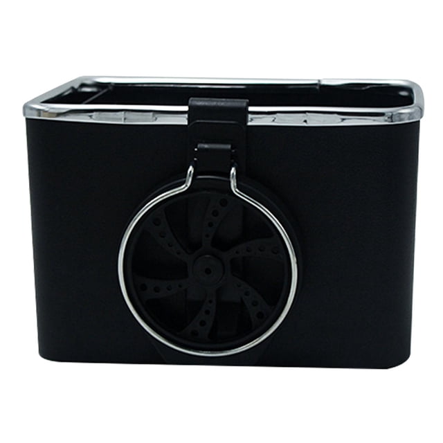 Caja de almacenamiento para coche, compartimento para guardar pañuelos, portavasos y llaves. Copa individual Negro