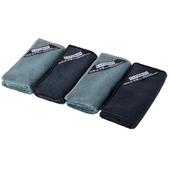 Toallas de limpieza CAFEMASY Barista, microfibra, 30 x 30 cm, paquete de 4 CAFEMASY NA