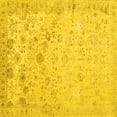 thumbnail image 1 of Ahgly Company Indoor Square Abstract Yellow Contemporary Area Rugs, 8' Square, 1 of 4