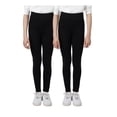 thumbnail image 4 of Tuff Athletics Youth Girl's 2-Pack Fleece Lined Leggings (Blue/Rose/Medium), 4 of 4
