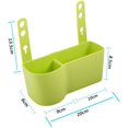 thumbnail image 3 of Reposacabezas del coche Asiento trasero Organizador Portavasos Bebida Bolsillo Bandeja de comida Universal Libera tus manos. para un tiempo más conveniente en su automóvil (negro) brillar Hogar, 3 of 4