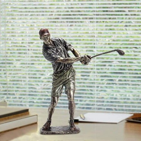 Retro Golfer Statue Resin Vintage Sport Figurines Home Office Living Room Decoration Gifts Souvnir For Golf Fans Athletes Canada - Golf Home Decor Gifts