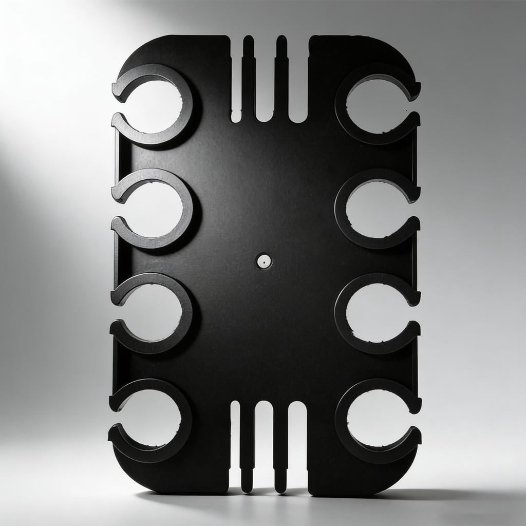 Heavy Duty 8 Hole Microphones Stand Tray For Musicians And Sound Engineers Carbon Steel Materials
