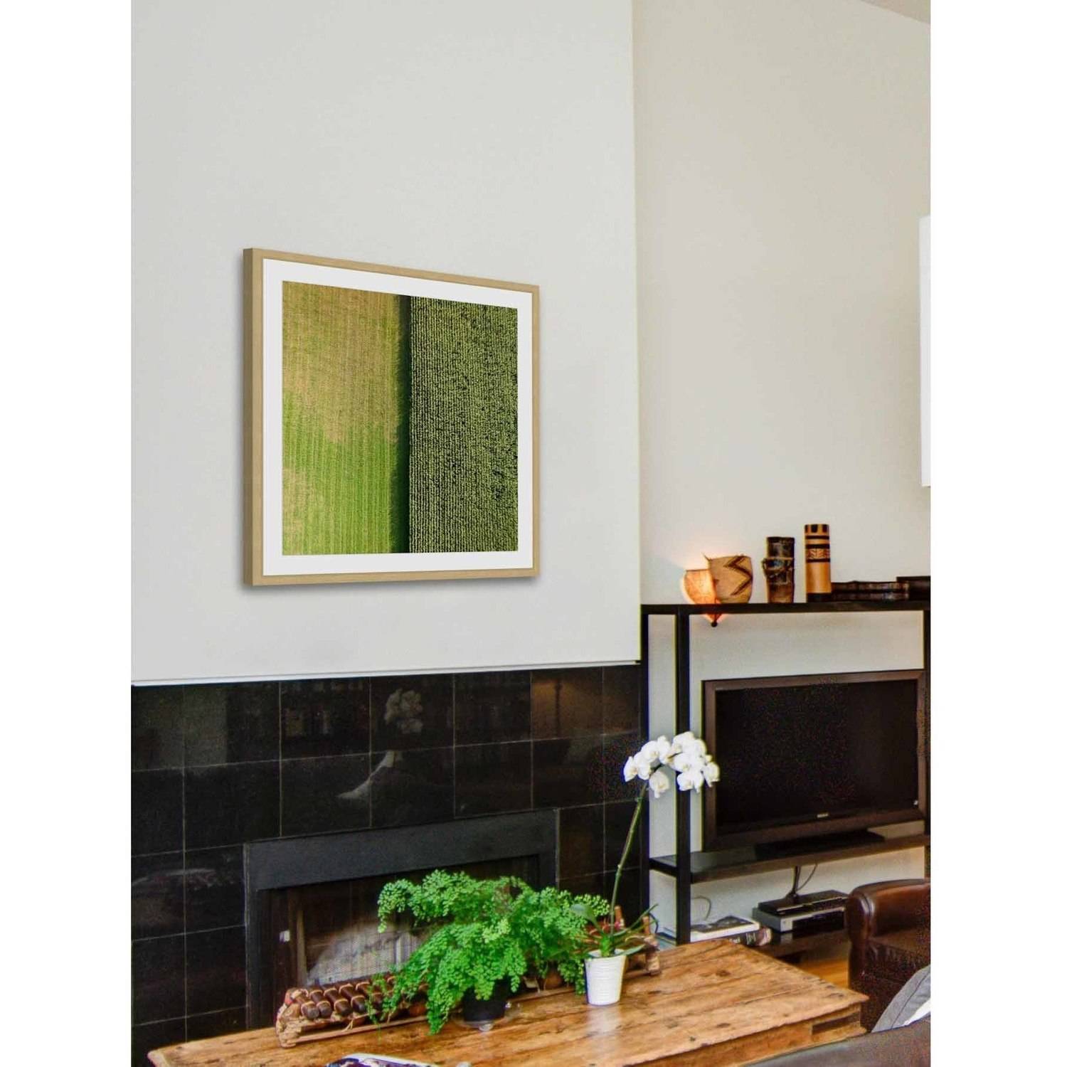 Marmont Hill "Green Rows" by Karolis Janulis Framed Painting Print