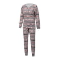 thumbnail image 3 of Qiylii Family Matching Christmas Sleepwear Set, Cute Cartoon Elk Print Costume, 3 of 9