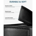 thumbnail image 5 of BOSTANTEN Mens Belt Leather Ratchet Easy Release Belt For Men Designer Belt Dress and Casual with Adjustable Buckle for Men's Wear Gift Textured Fathers Gift, 5 of 8