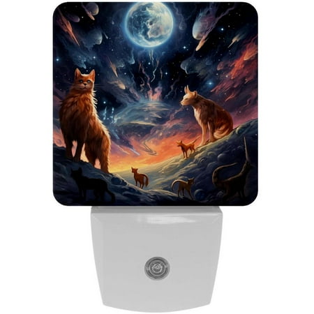 

Starry sky animals LED Square Night Lights - Modern and Versatile Plug-in Lighting Solution for Any Room - Energy Efficient and Stylish Illumination
