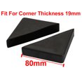thumbnail image 2 of Unique Bargains 2pcs 80mmx80mm Plastic Table Desk Corner Guard Protector Fit for 19mm Thickness, 2 of 3