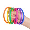 thumbnail image 4 of 24 anillos de plástico Topbuti, multicolor, 8 cm de diámetro, 4 of 7