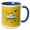 Blue/White, variant on 3drose, Mad Scientist, Microscope, Robot, Telescope, Planet, Atom, and Magnet, 11oz Magic Transforming Mug