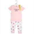 thumbnail image 2 of Hudson Baby Girl Cotton Pajama Set, Butterfly Floral, 18-24 Months, 2 of 4