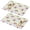 Pioneer Flower Floral-2, variant on Placemat, Pioneer Flower Floral Print Pattern Place Mats Table Mat Set Of 2, PVC Washable Placemats for Party Kitchen Dining Decoration, 18x12 Inch, Fade Resistant