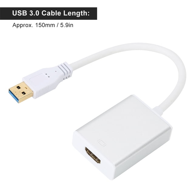 Convertidor adaptador de cable USB 3.0 a HDMI Pantalla 1080P para proyector PC/OS X HDTV