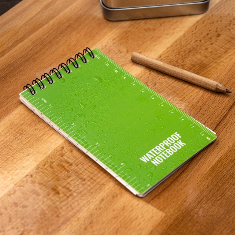 Waterproof Grid Notebook 5-Pack Waterproof Pocket Notebooks - 4x6 Inch ...