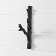 thumbnail image 4 of Danya B. Brown Cast Iron Tree Branch Wall Mount Coat Hooks (Set of 2), 4 of 5