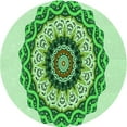 thumbnail image 1 of Ahgly Company Indoor Square Patterned Green Pepper Green Area Rugs, 3' Square, 1 of 6