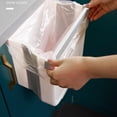 thumbnail image 4 of FeiraDeVaidade Kitchen Wall-Mounted Sorting Garbage Basket Folding Trash Can Household Large Toilet Waste Sorting Bin, 4 of 5