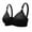 Black, variant on Njagoc3 2025 Front Closure Bra Full Size Easy Hook Wireless M-XXXL Cup for Womens