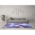 thumbnail image 3 of Ahgly Company Indoor Rectangle Abstract Blue Modern Area Rugs, 4' x 6', 3 of 4