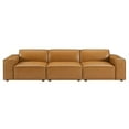 thumbnail image 2 of Ergode Restore Vegan Leather 3-Piece Sofa - Tan, 2 of 5