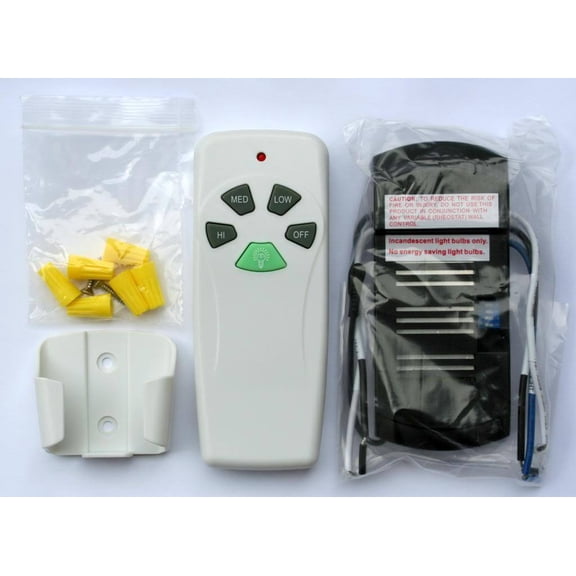 Flow Angel Replacement for HB43147 Ceiling Fan and Light Remote Control Kit