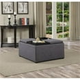 thumbnail image 5 of Atlin Designs Pouf de Rangement pour Table Basse, Gris, 5 of 5