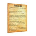thumbnail image 5 of Scripture Walls Psalm 100 Gold Bible Chapter Canvas Christian Wall Art Ready to Hang, 5 of 15