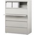 thumbnail image 3 of Home Square Set of 2 42-in Wide 5 Drawer Lateral File Cabinet in Light Gray, 3 of 3