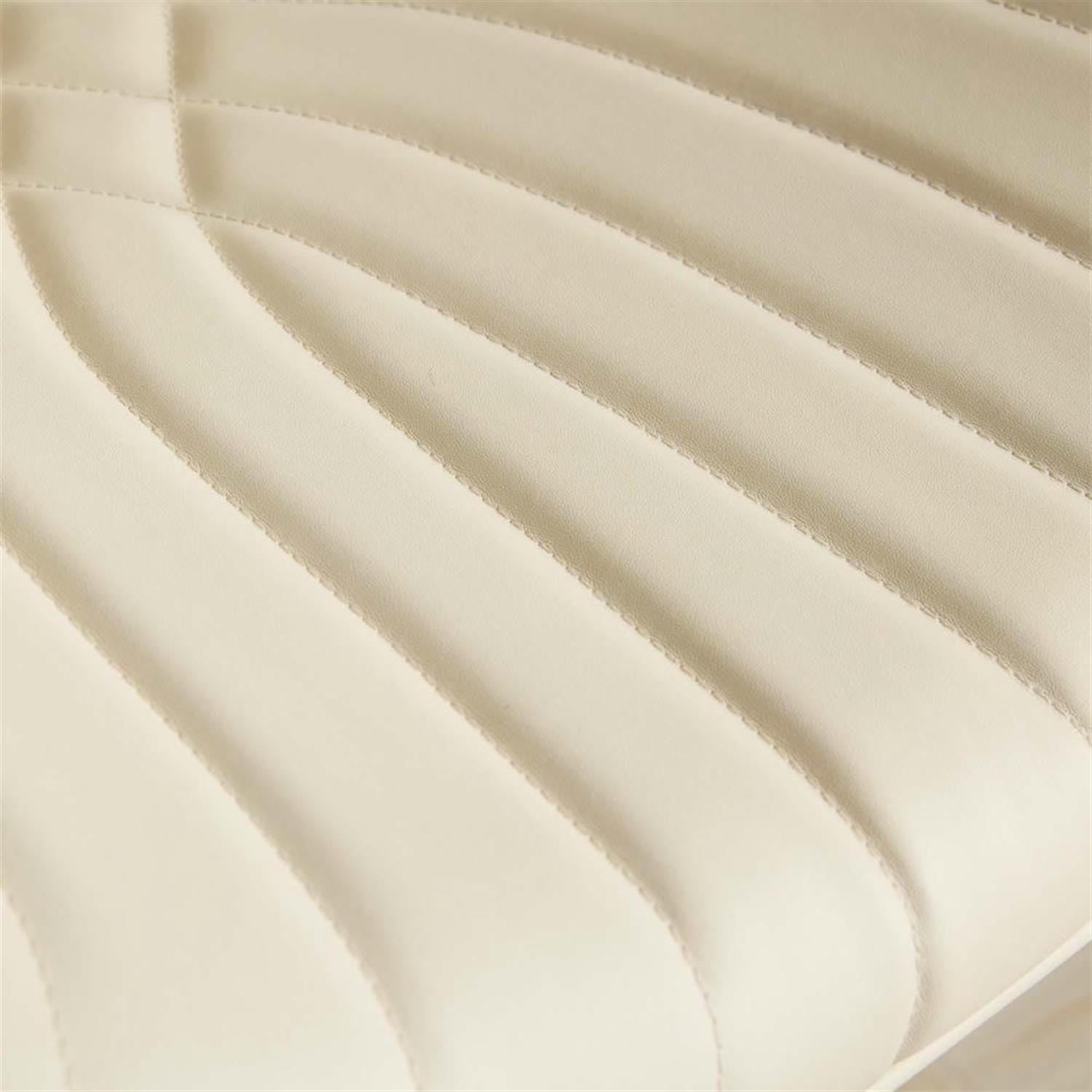 Demi Bonn 46" Adjustable Counter Height Bar Stools, Upholstered Swivel Barstools with Back, Kitchen Island Countertop Chairs for Dining Room, Beige