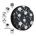 thumbnail image 3 of JUNZAN Lilies Flowers Tire Cover Wheel Protector for Truck SUV Trailer Camping Rv Tire Covers-15 inch, 3 of 5