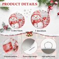 thumbnail image 6 of Welcome Sign for Front Door, Christmas Red Snowman Round Metal Wall Art Wreaths, Winter Snowflakes Rustic Xmas Trees Outdoor Indoor Wall Hanging Sign for Porch Decor Housewarming Gifts 5.9 Inch, 6 of 8