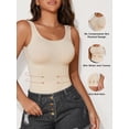 thumbnail image 3 of Takusun Women's Tummy Control Shapewear Tank Tops Seamless Round Neck Compression Tops, 3 of 6