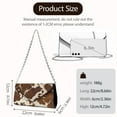 thumbnail image 7 of Xixirimido Evening Clutch Purses for Women Leather Clutch Handbags for Formal Wedding Party Prom Crossbody Shoulder Envelope Bag, Cow Print Brown, 7 of 7