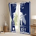 thumbnail image 3 of Homewish Ice Hockey City Black Out Curtains,Hockey Stick Curtains Pack of 2 (42x63 Each),Blue White Bedroom Curtains For Boys,Ultra Soft Bedroom Decorative, 3 of 6