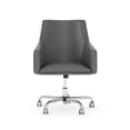thumbnail image 2 of Bush Business Furniture Jamestown Mid Back Leather Box Chair in Dark Gray, 2 of 7