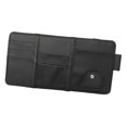 thumbnail image 2 of Organizador de parasol de coche, accesorios de interior de coche, bolsa de parasol, soporte de gafas multifuncional para tarjetas de gafas, bolígrafos Negro sin cremallera. shamjiam Organizador de parasol, 2 of 8